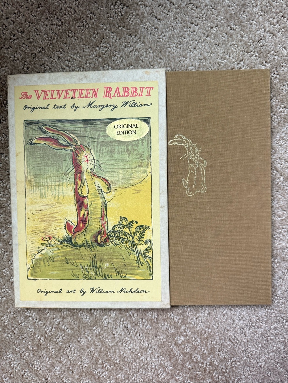 The Velveteen Rabbit Deluxe Hardcover w/ Slipcase- Very Good Vintage